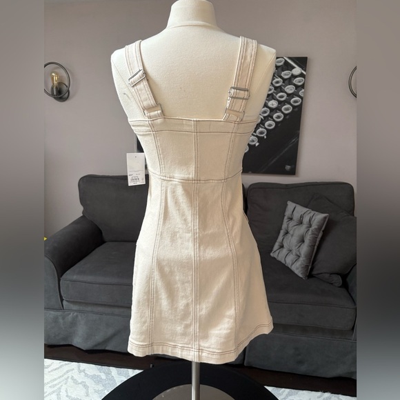 SO Button Front Denim Dress – English Cream, Size 1/25W (NWT) - Picture 2 of 3